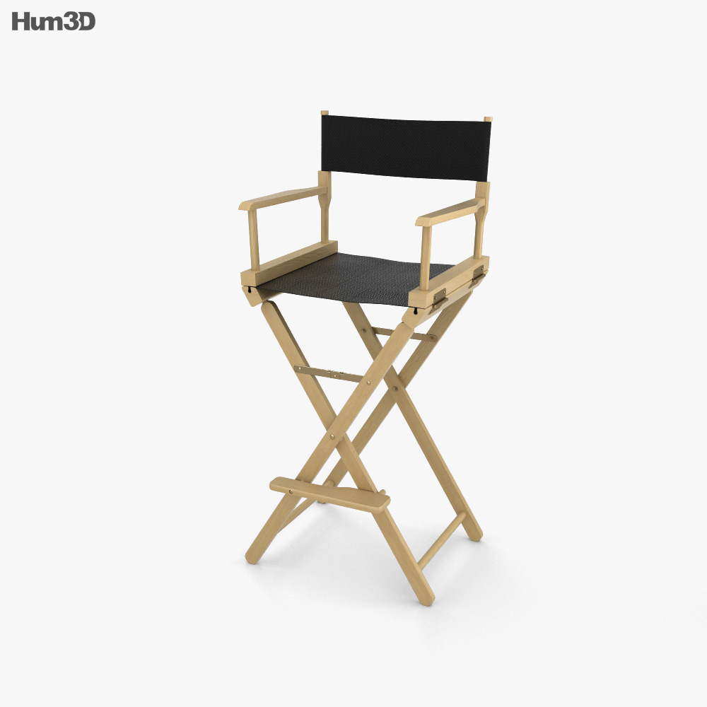Крісло режисера 3D модель