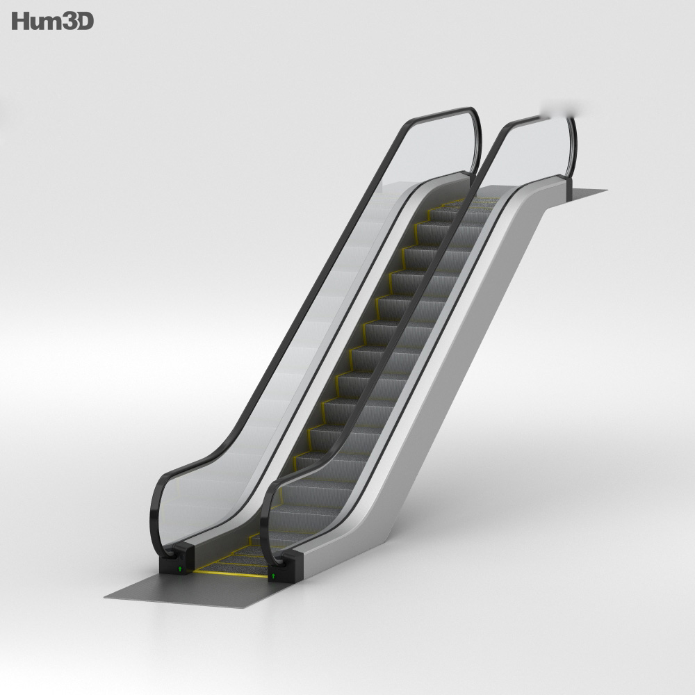 escalator sketchup model 3d Escalator model 3D Architecture Hum3D on