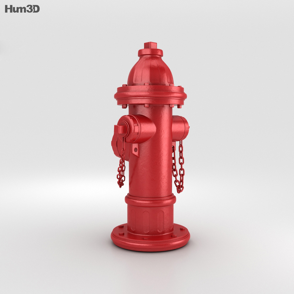 Fire Hydrant 3d Model Architecture On Hum3d