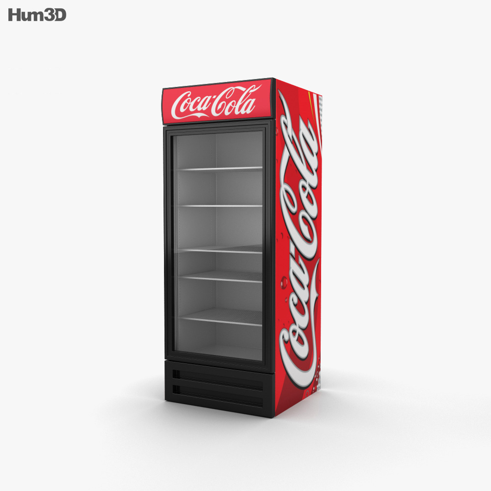 Coca-Cola Fridge 3D model - Life and 