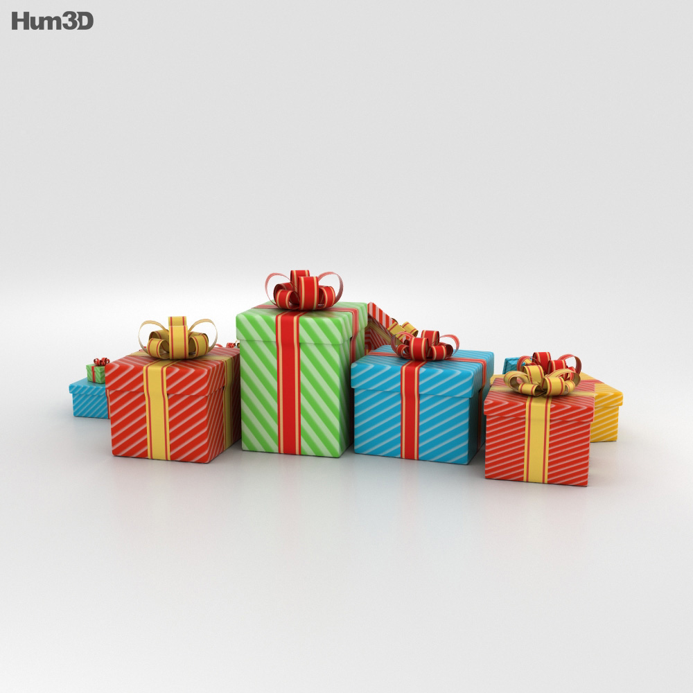 Gift Boxes 3d model