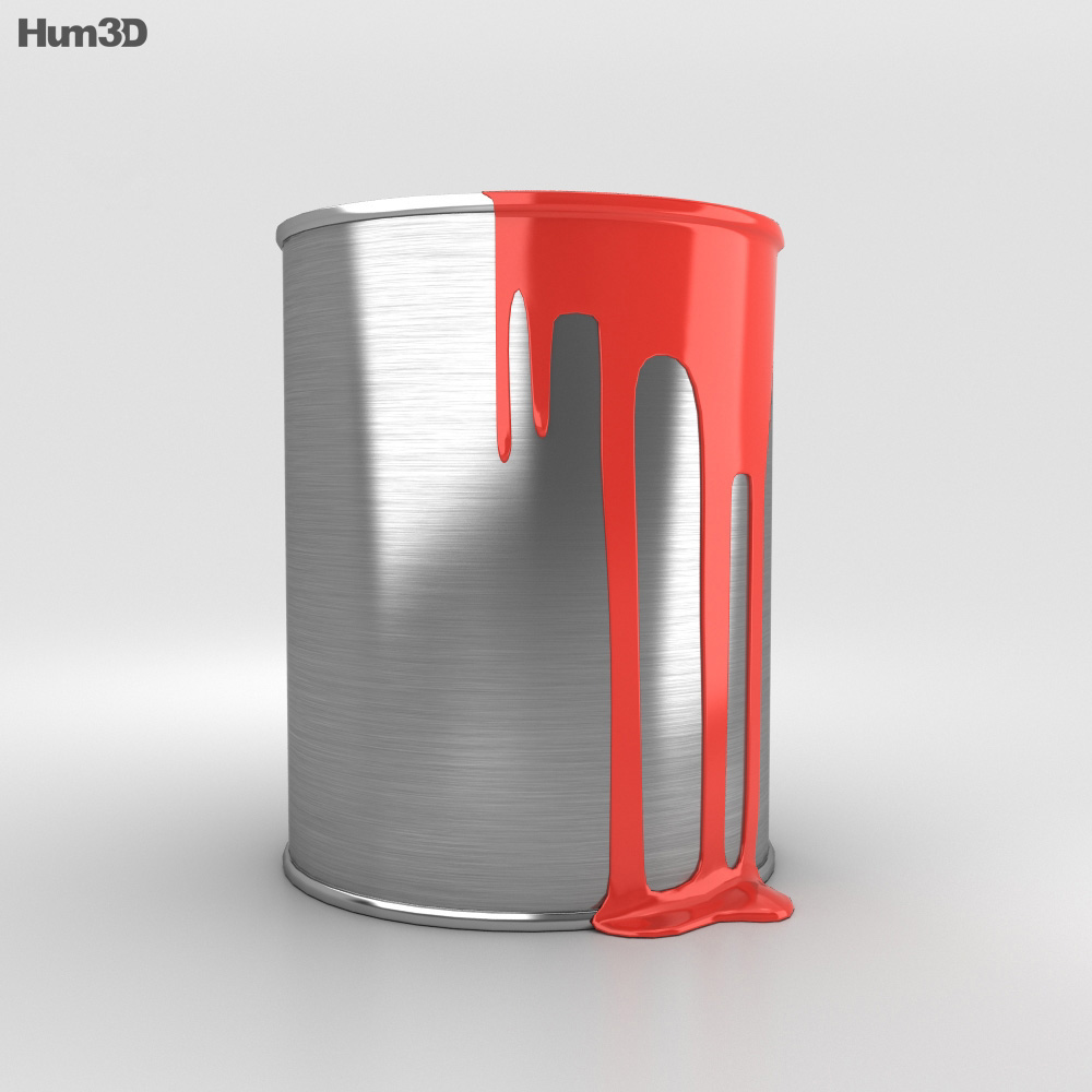 ペンキの缶 3Dモデル
