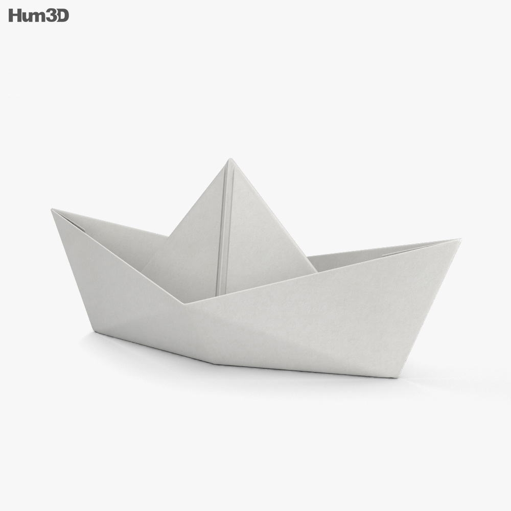 Papierschiffchen 3D-Modell