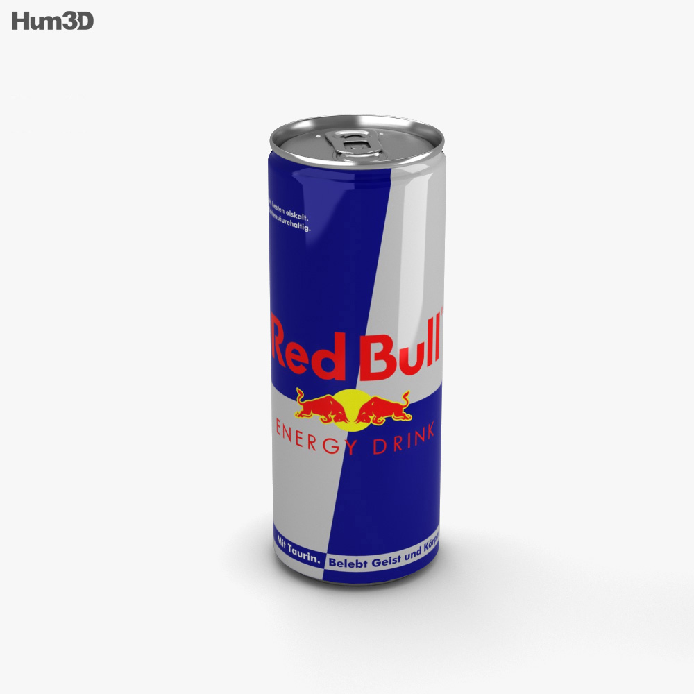 Red Bull Can 3d Model Food On Hum3d