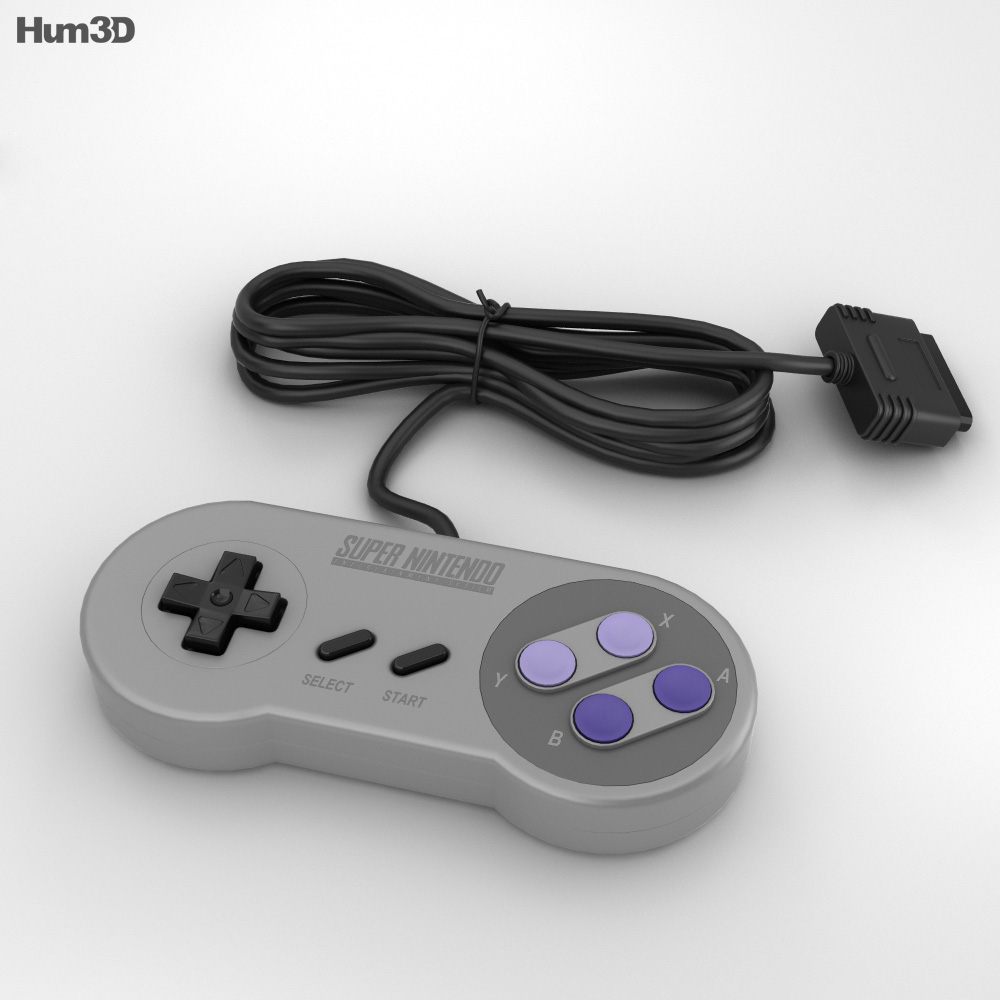 SNES 游戏控制器3D模型