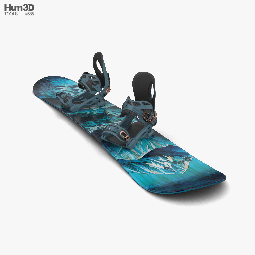 investering Outlook rivier Snowboard 3D model - Life and Leisure on Hum3D