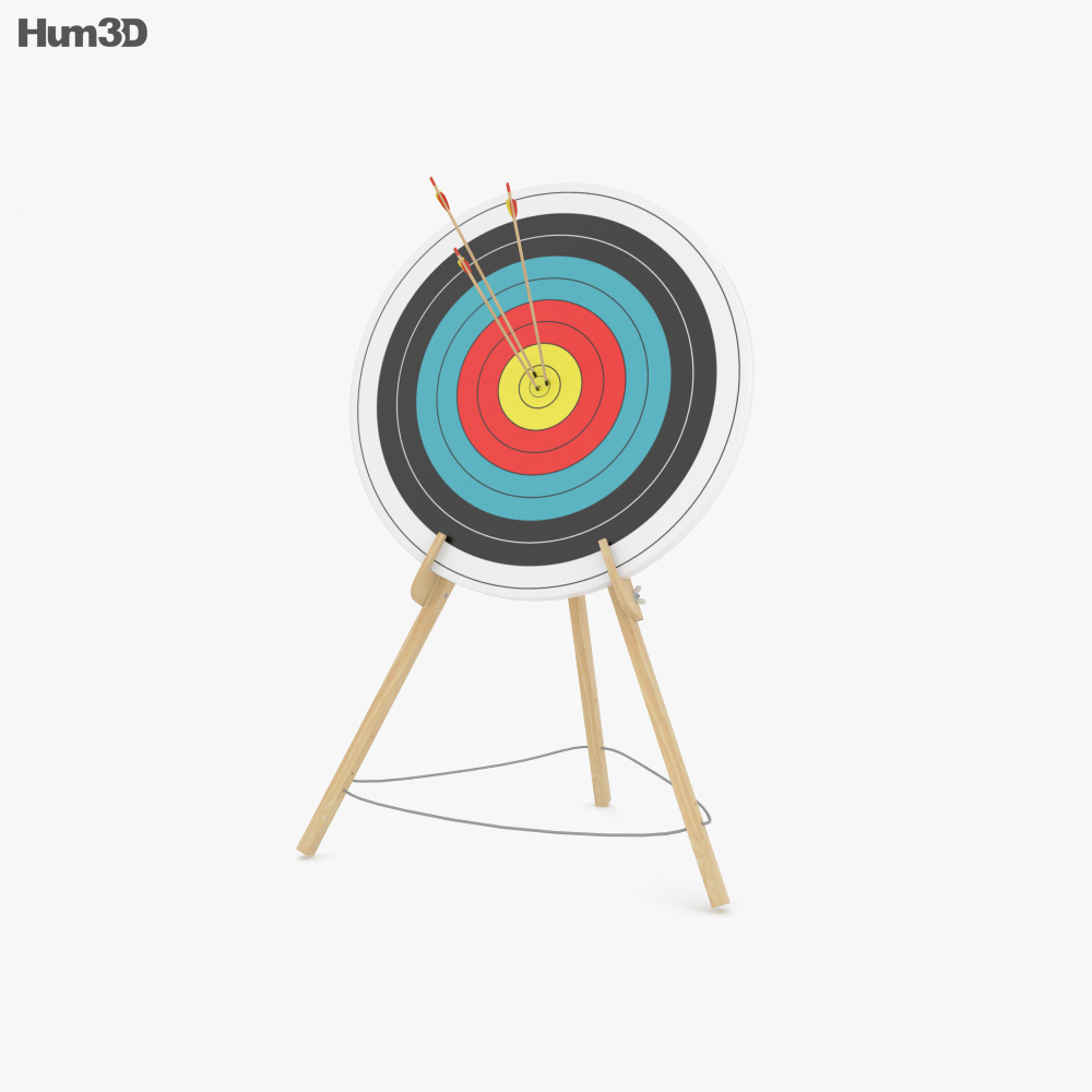 Archery target 3d model