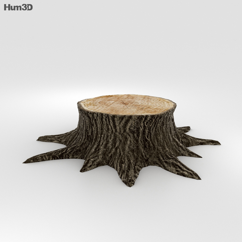 Tocón de árbol Modelo 3D