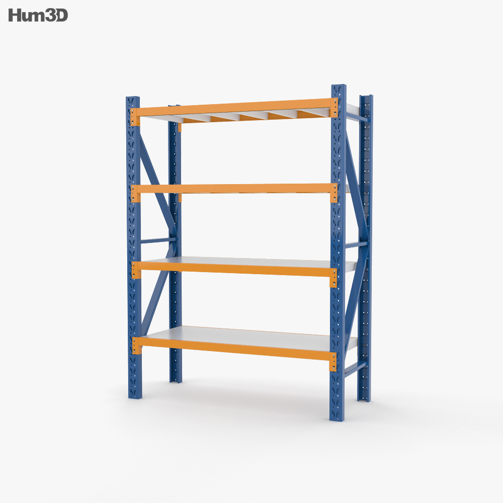 Warehouse Pallet Rack 3d model