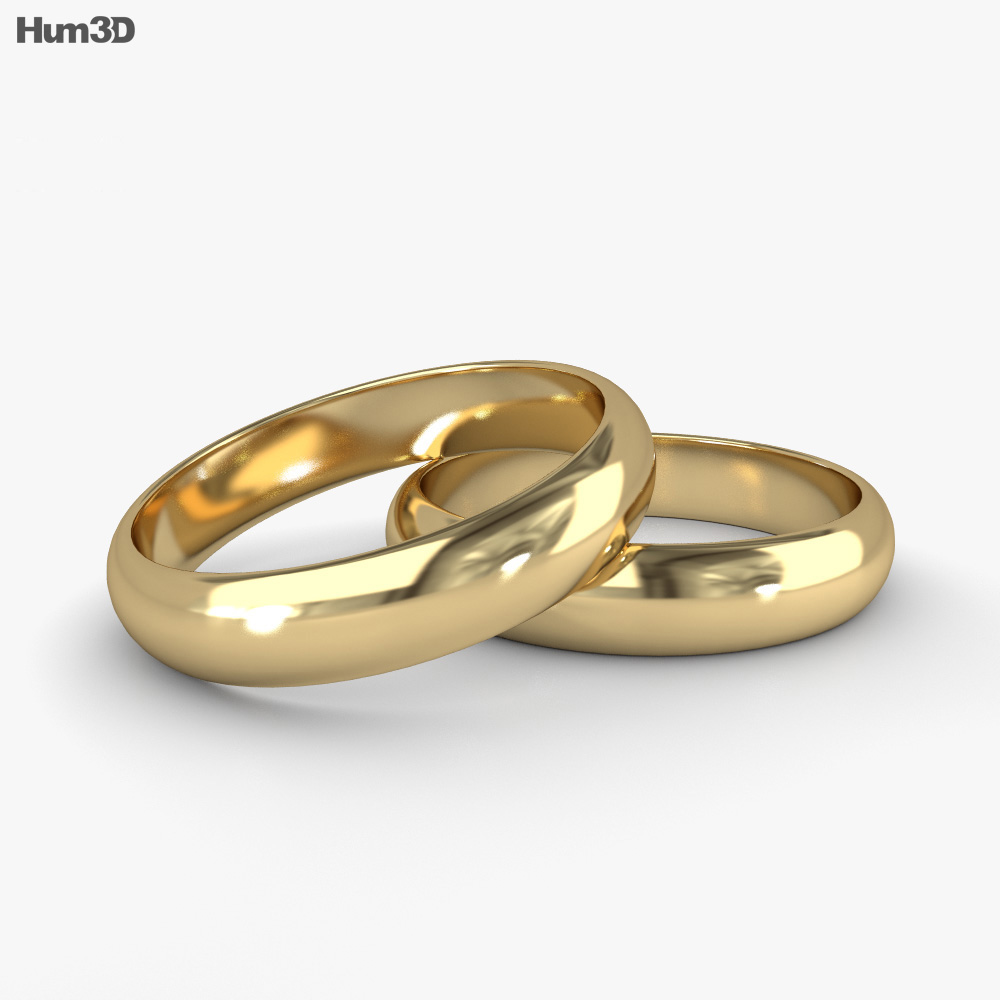 결혼 반지 3D 모델 
