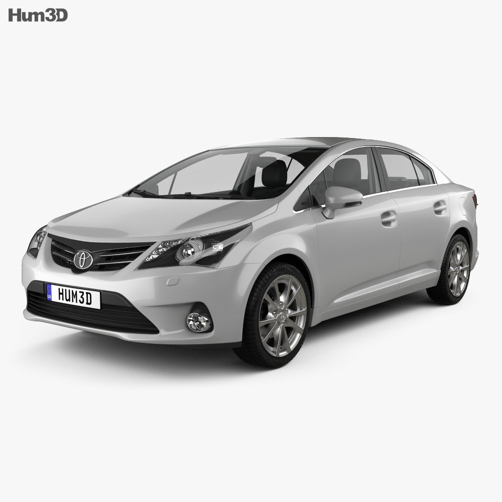 Toyota Avensis with HQ interior 2015 3d model