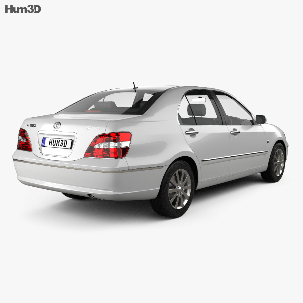 Toyota Brevis 2007 3d model back view