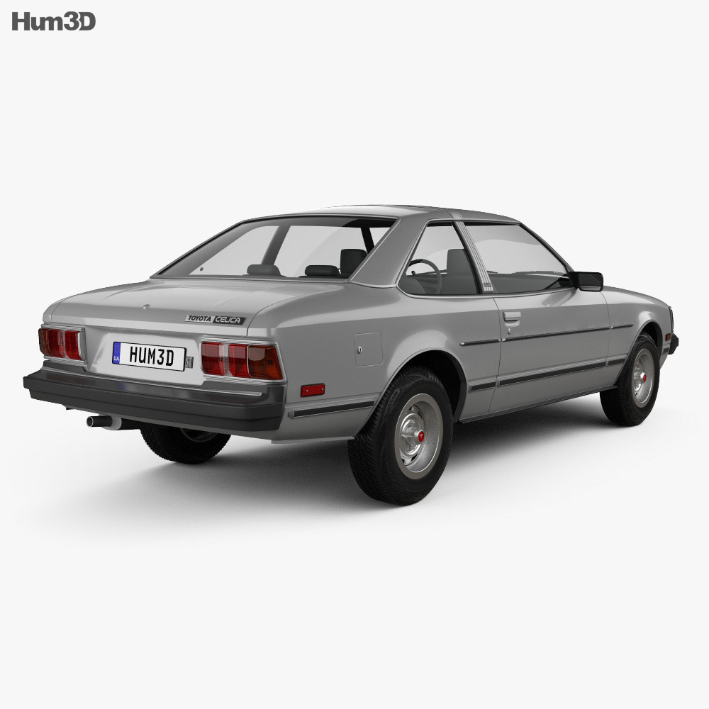 Toyota Celica ST coupe 1979 3d model back view