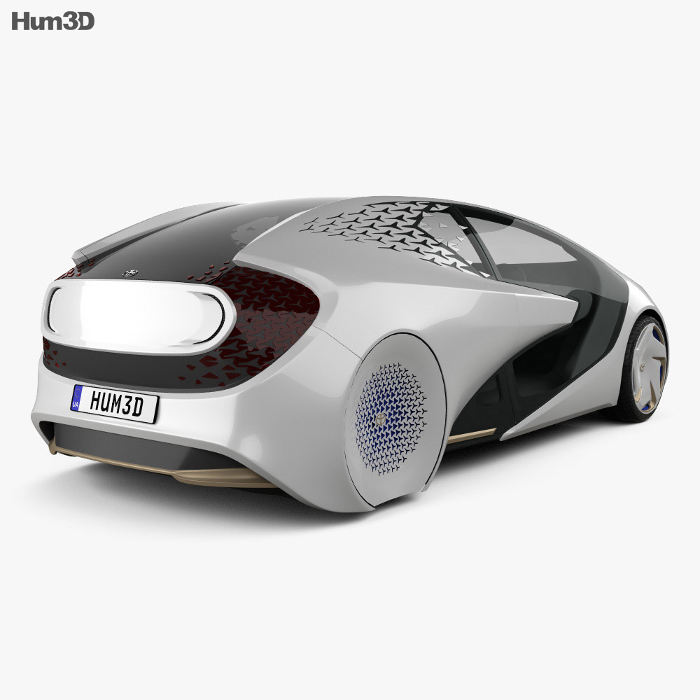 Toyota Konzept-i 2017 3D-Modell Rückansicht