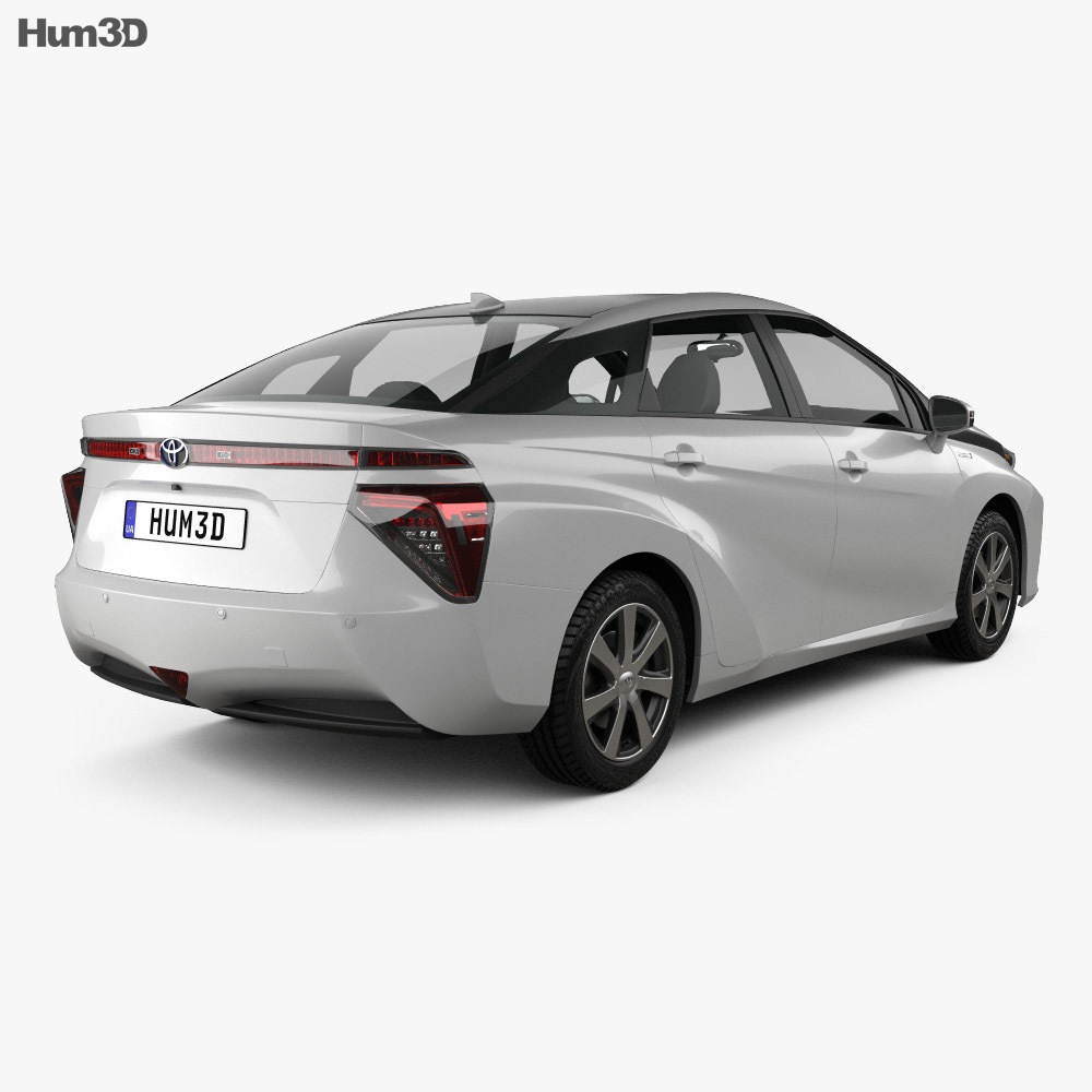 Toyota FCV 2017 3D模型 后视图