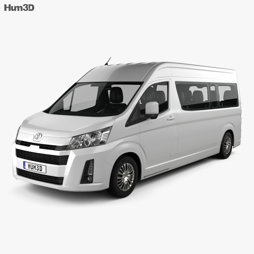 Toyota Hiace Passenger Van L2h2 Gl 2019 3d Model
