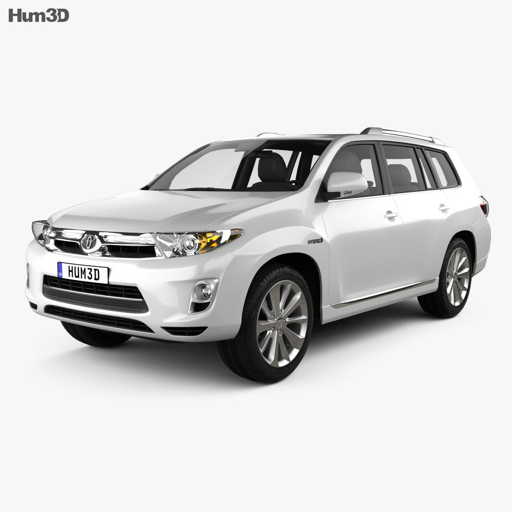 Toyota Highlander (Kluger) 하이브리드 2014 3D 모델 