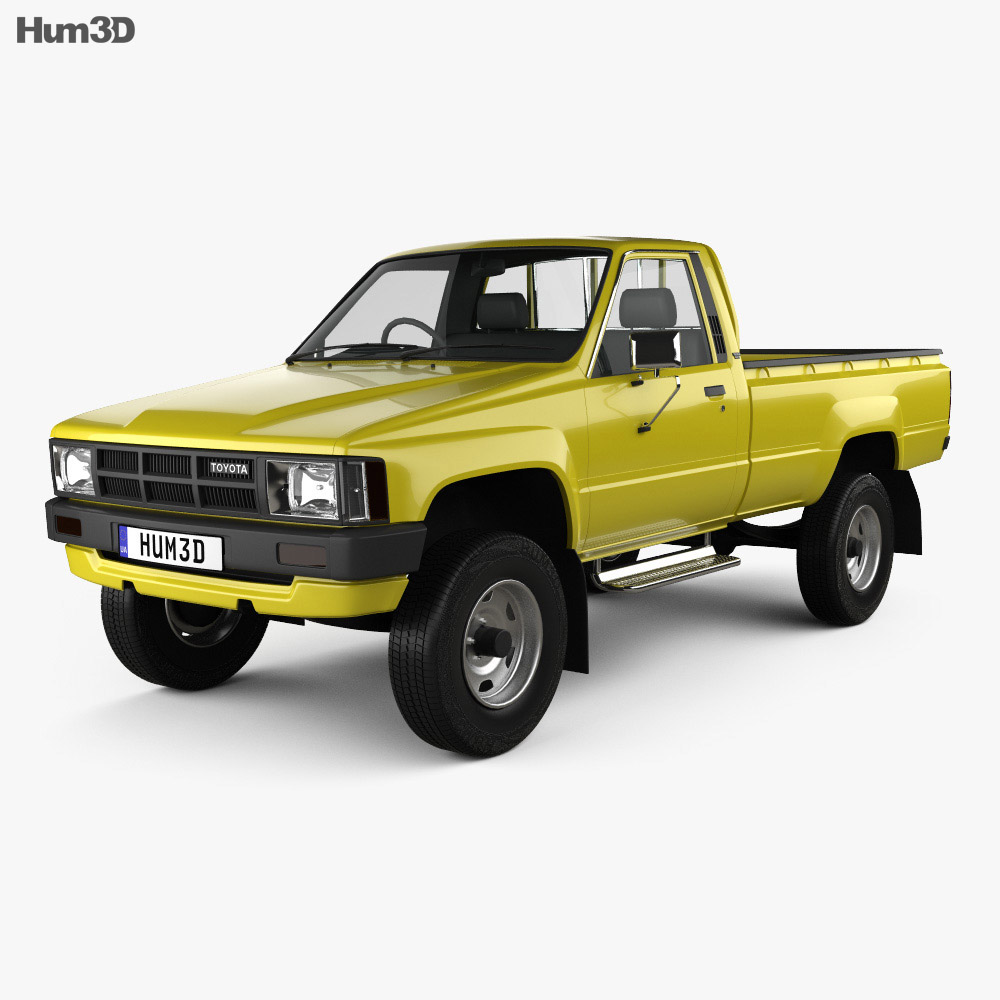 Toyota Hilux DX Long Body 1983 3d model