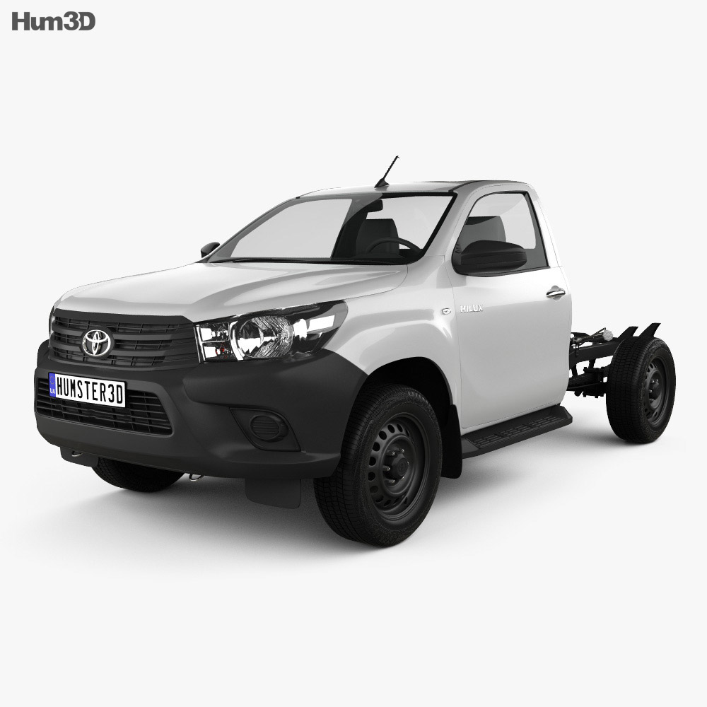 Toyota Hilux Workmate Single Cab Chassis 2018 3d model