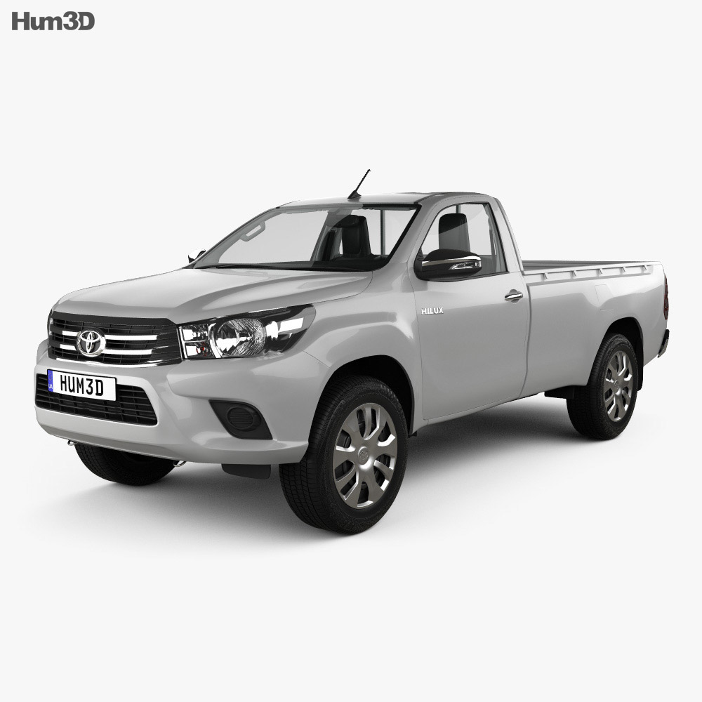 Toyota Hilux Einzelkabine SR mit Innenraum 2015 3D-Modell
