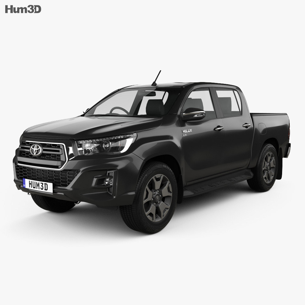 Toyota Hilux Double Cab L-edition 2019 3D model - Vehicles on Hum3D