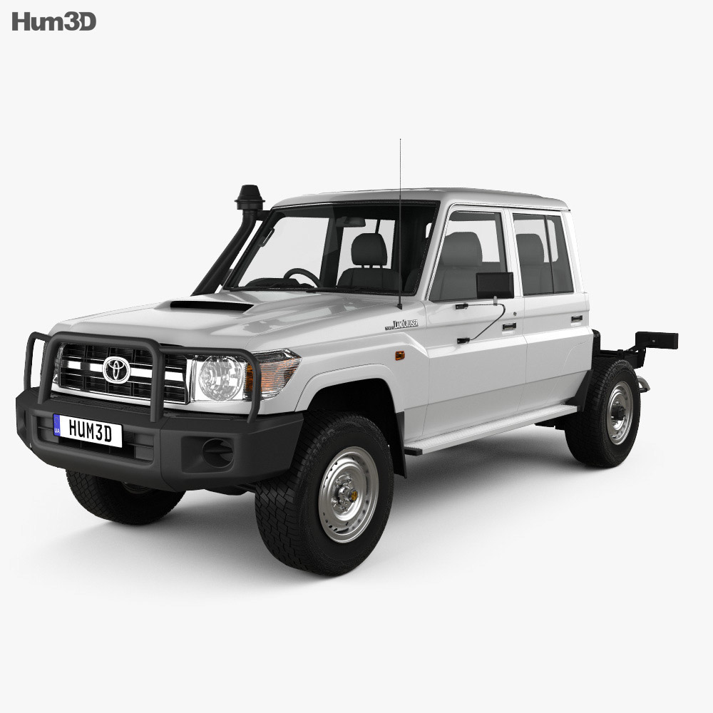 Toyota Land Cruiser (VDJ79R) Double Cab Chassis 2016 3d model