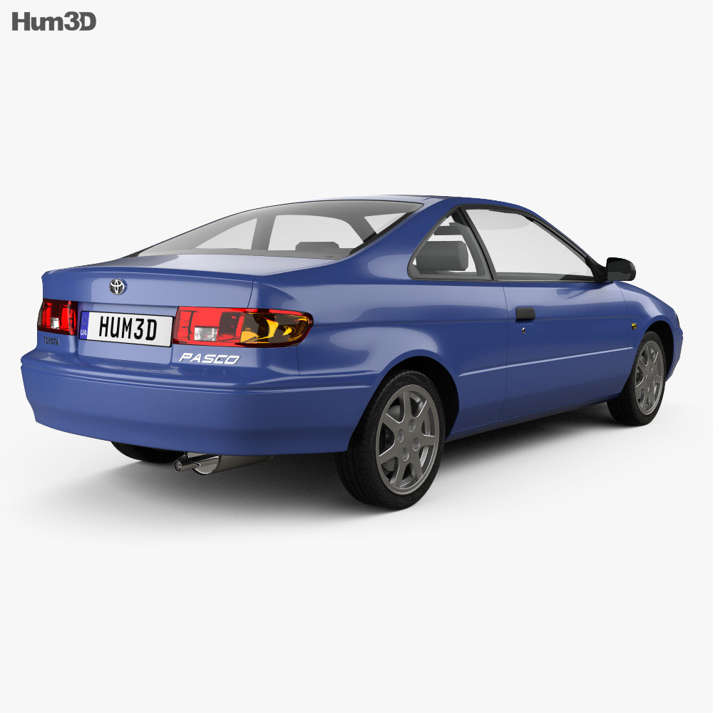 Toyota Paseo 1999 3d model back view