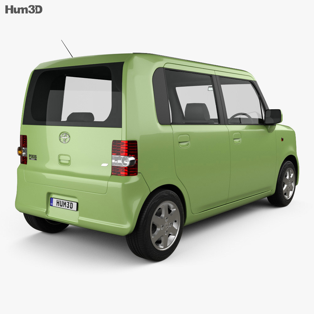 Toyota Pixis Space 2014 3d model back view