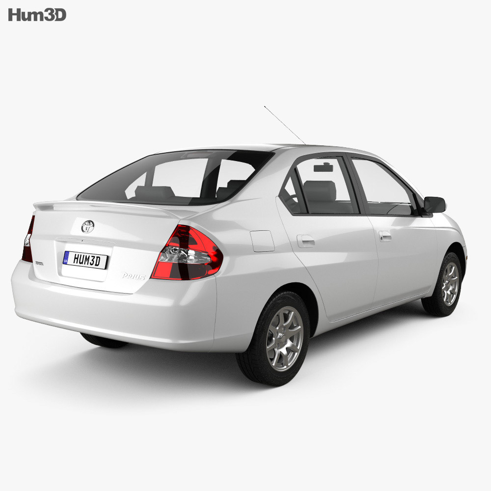 Toyota Prius 2000 3D model - Hum3D