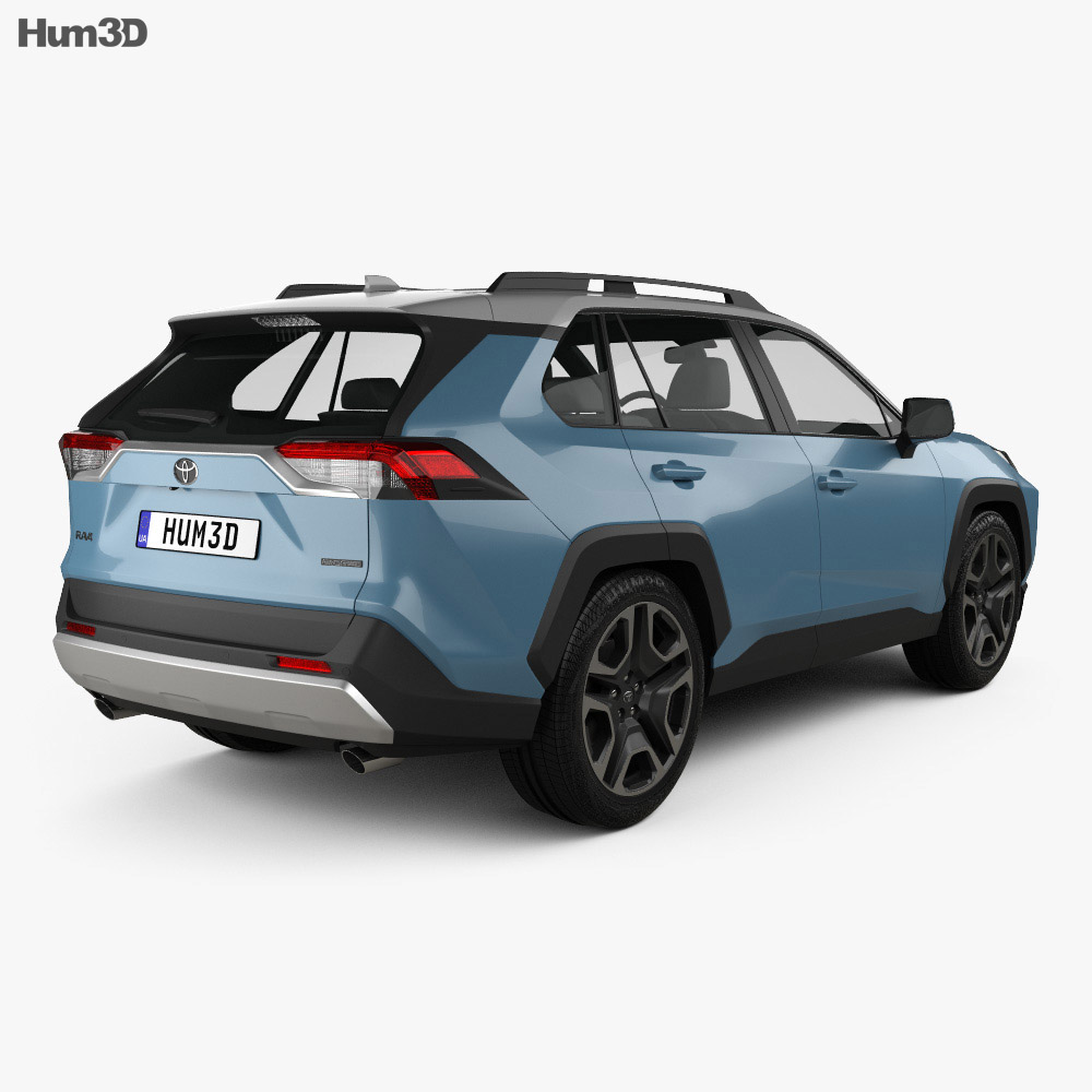 Toyota RAV4 Adventure 2021 3D-Modell Rückansicht