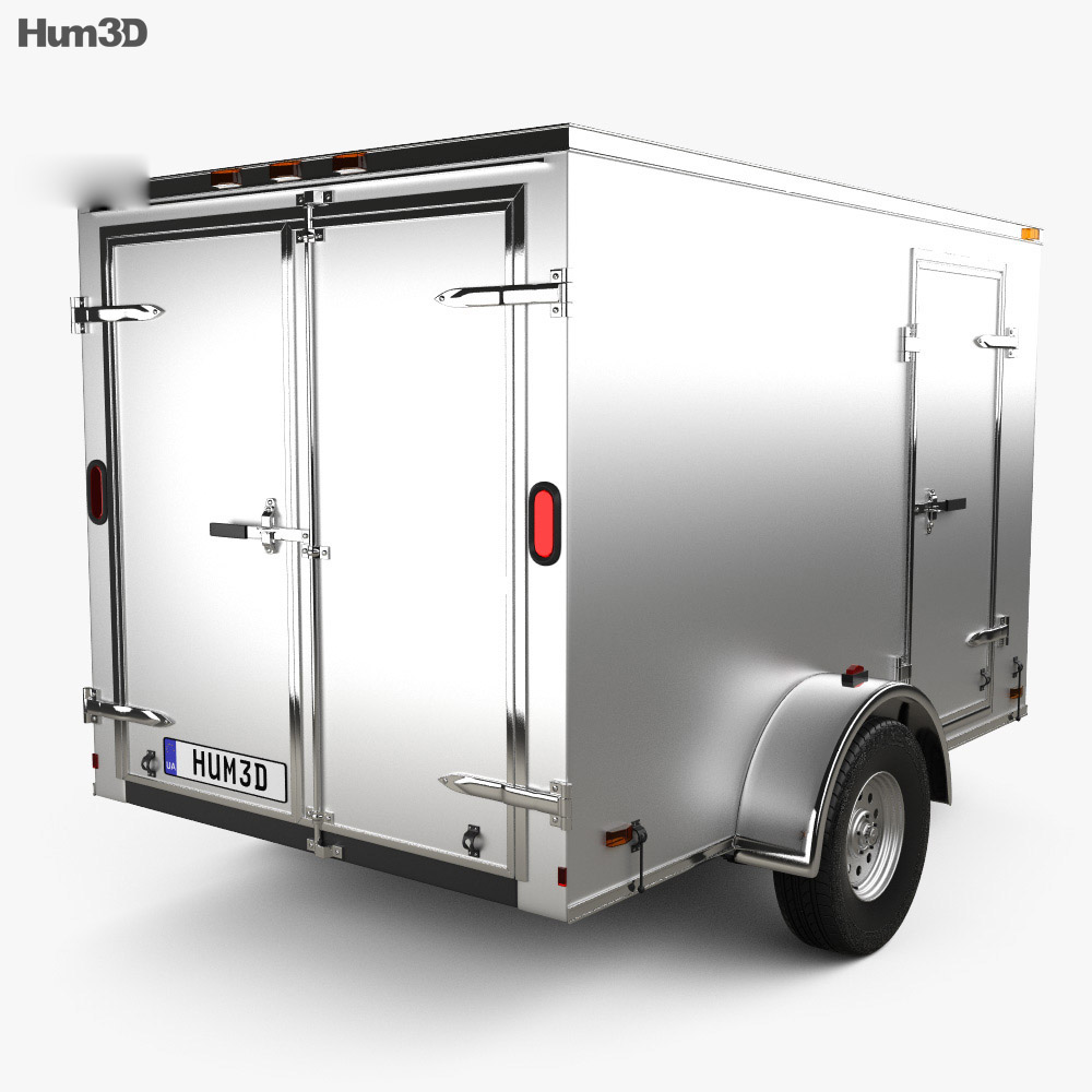 Continental Cargo Car Trailer 2015 Modelo 3d vista traseira