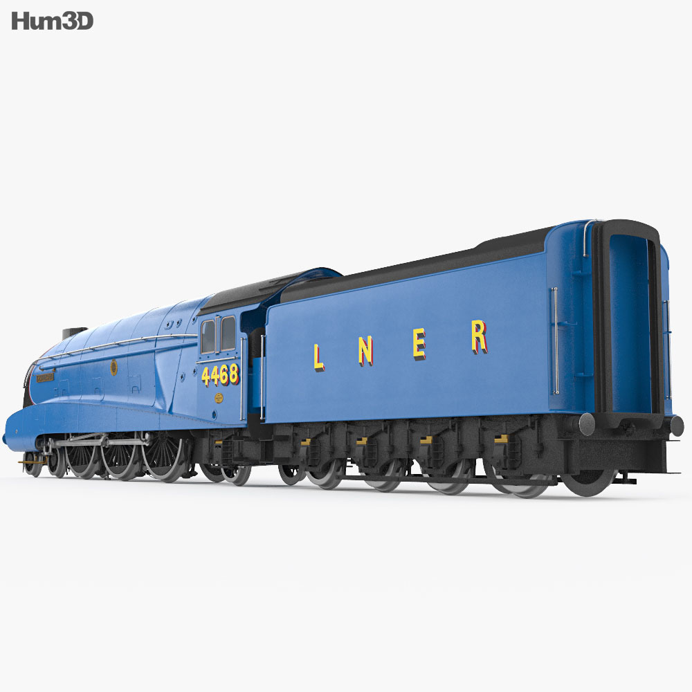 LNER Class A4 4468 Mallard 1938 Locomotora de vapor Modelo 3D