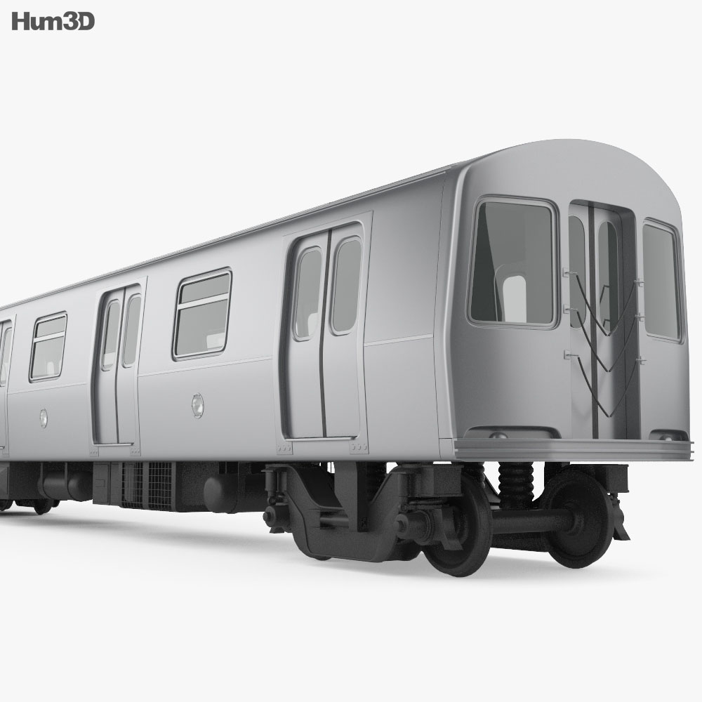 R160 NYC Subway car 3d model
