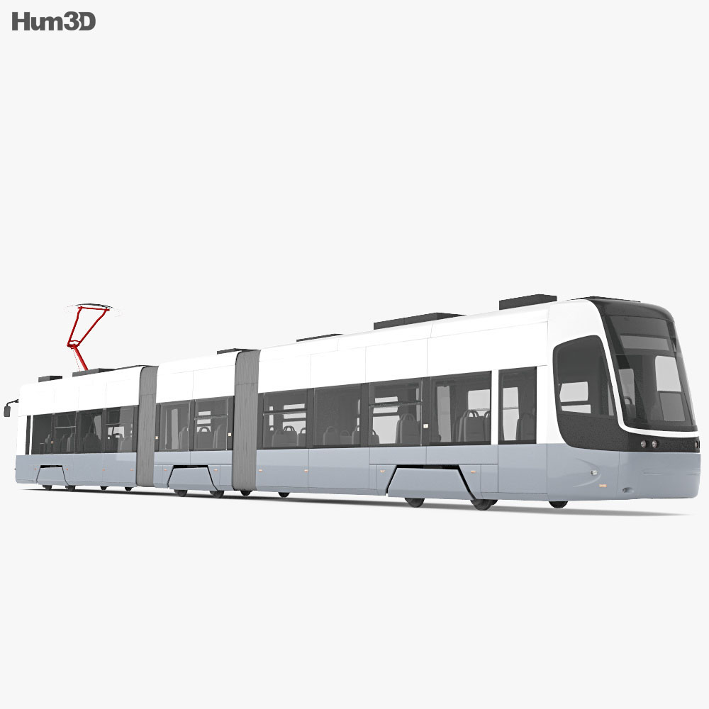 UVZ-PESA 71-414 2015 Tramway Modèle 3d