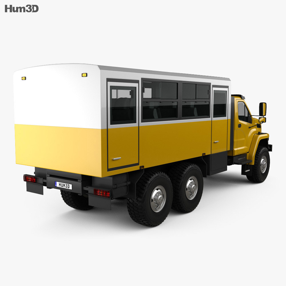 Ural Next Crew Truck 2018 Modelo 3D vista trasera