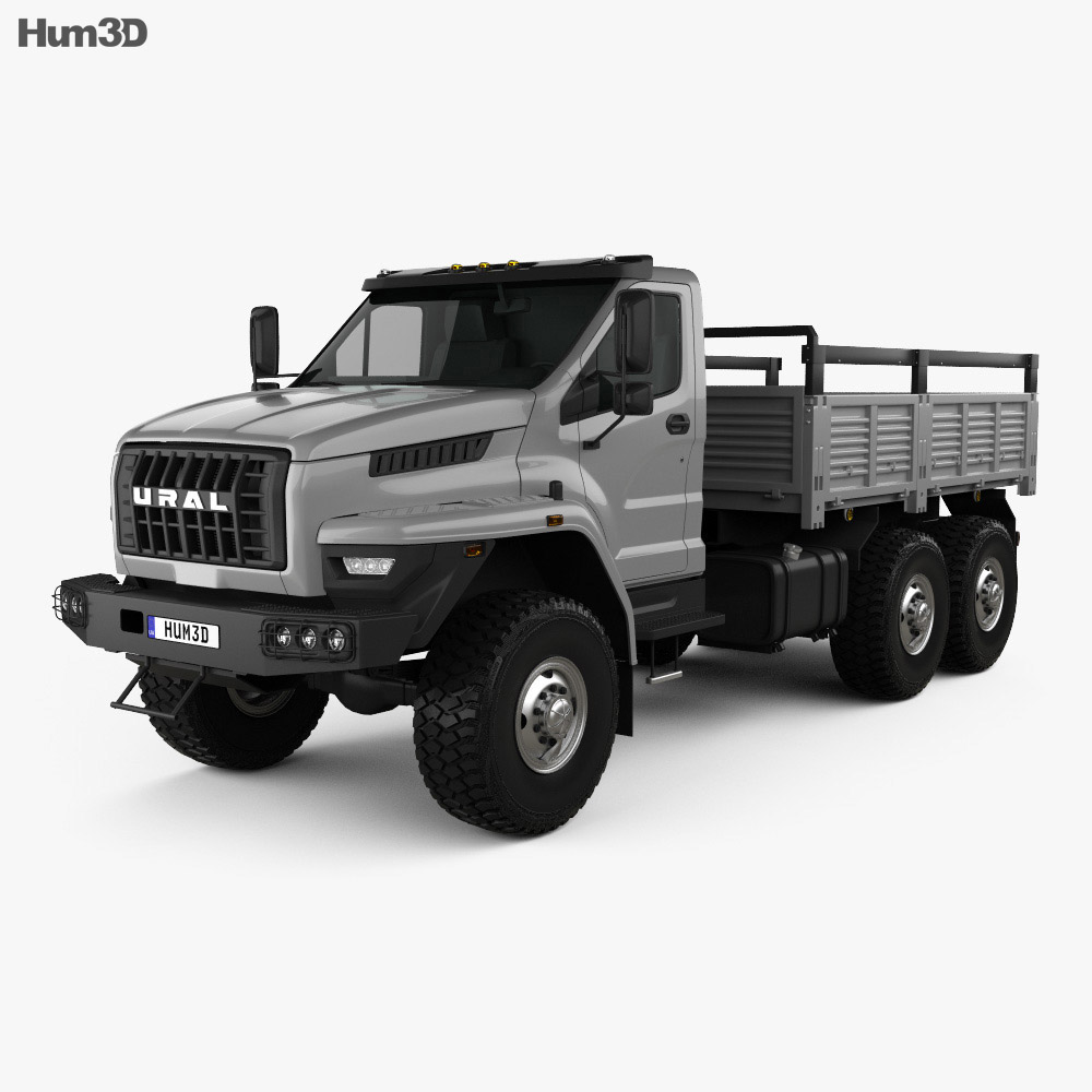 Ural Next Flatbed Truck 2018 3d model