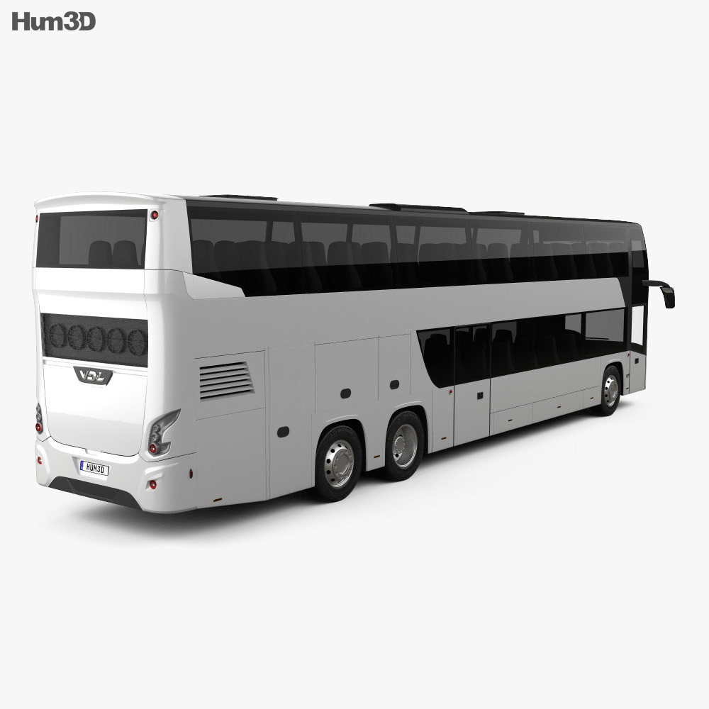VDL Futura FDD2 Ônibus 2015 Modelo 3d vista traseira
