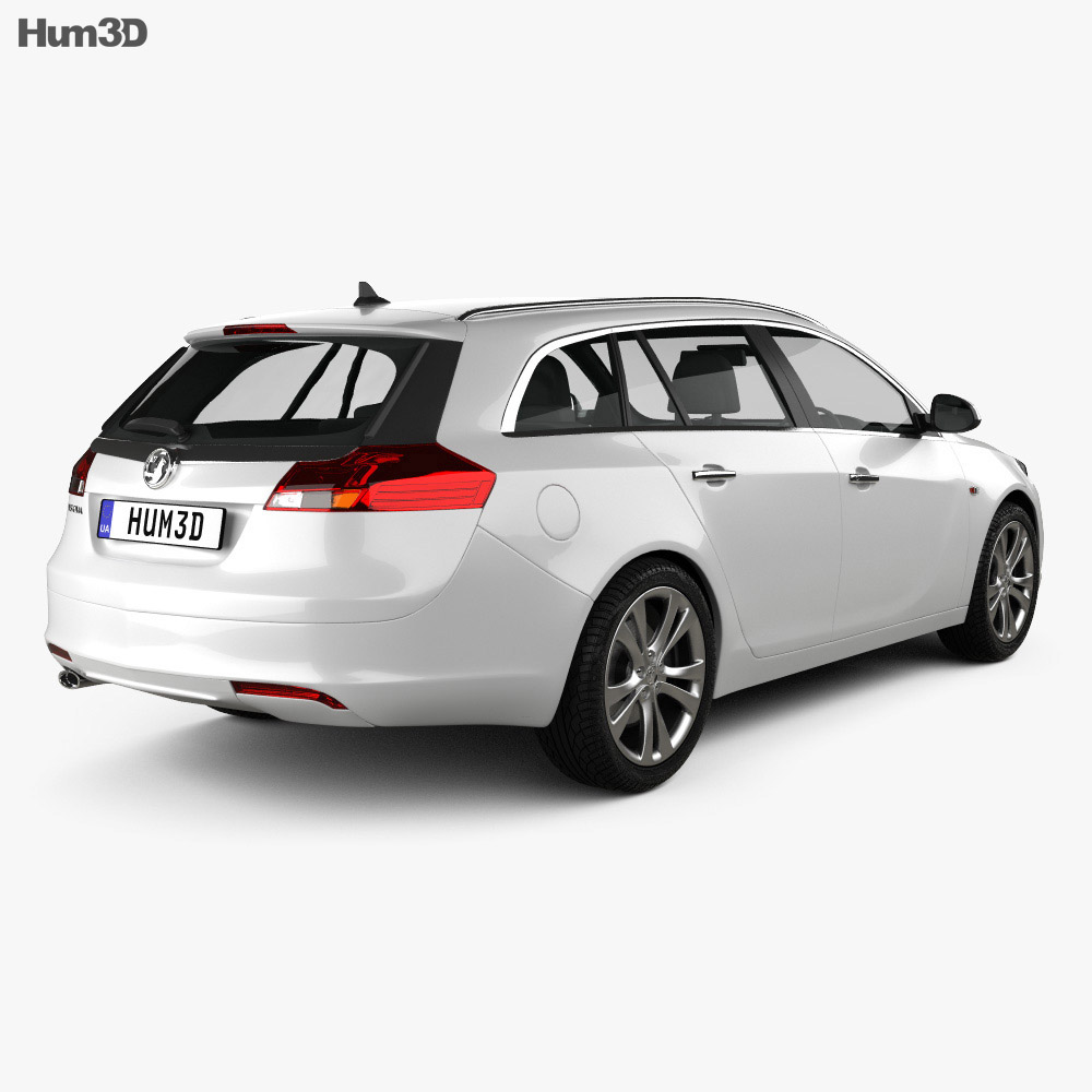 Vauxhall Insignia Sports Tourer 2012 3d model back view