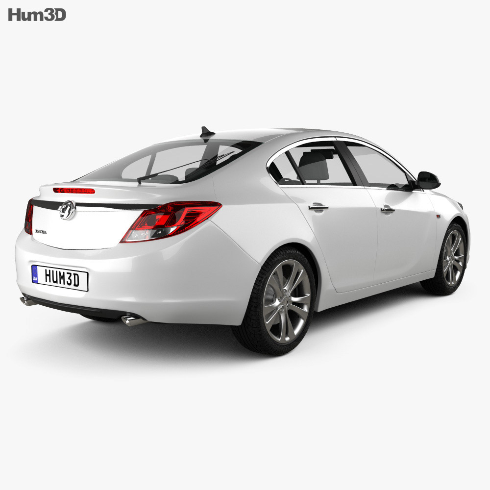 Vauxhall Insignia hatchback 2012 3d model back view