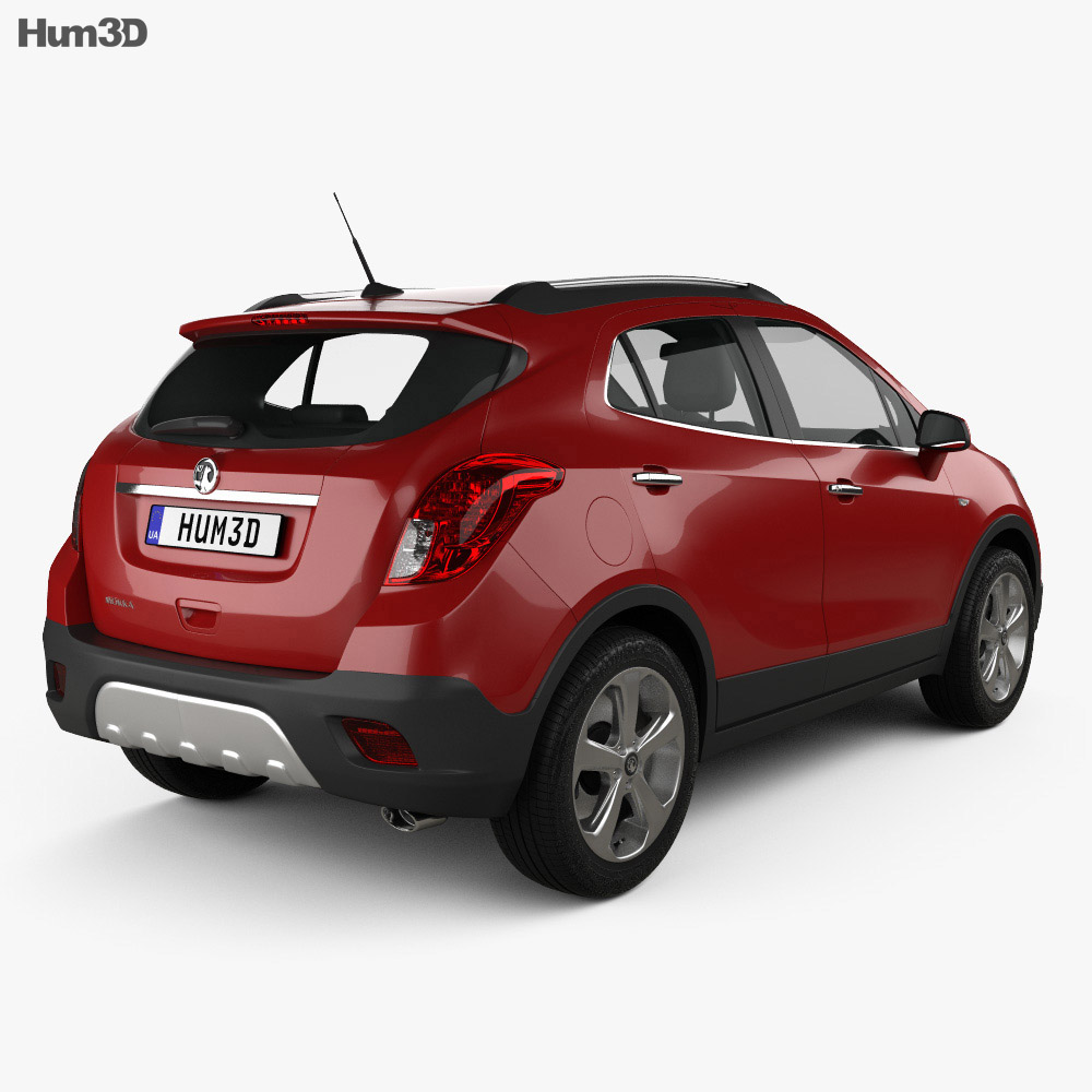 Vauxhall Mokka 2015 3D 모델  back view