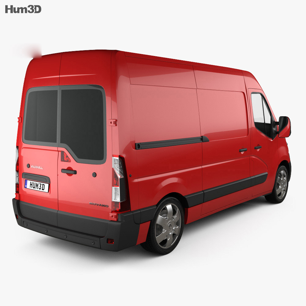 Vauxhall Movano Panel Van 2014 3D модель back view