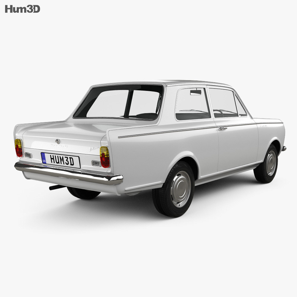 Vauxhall Viva 1963 3D 모델  back view