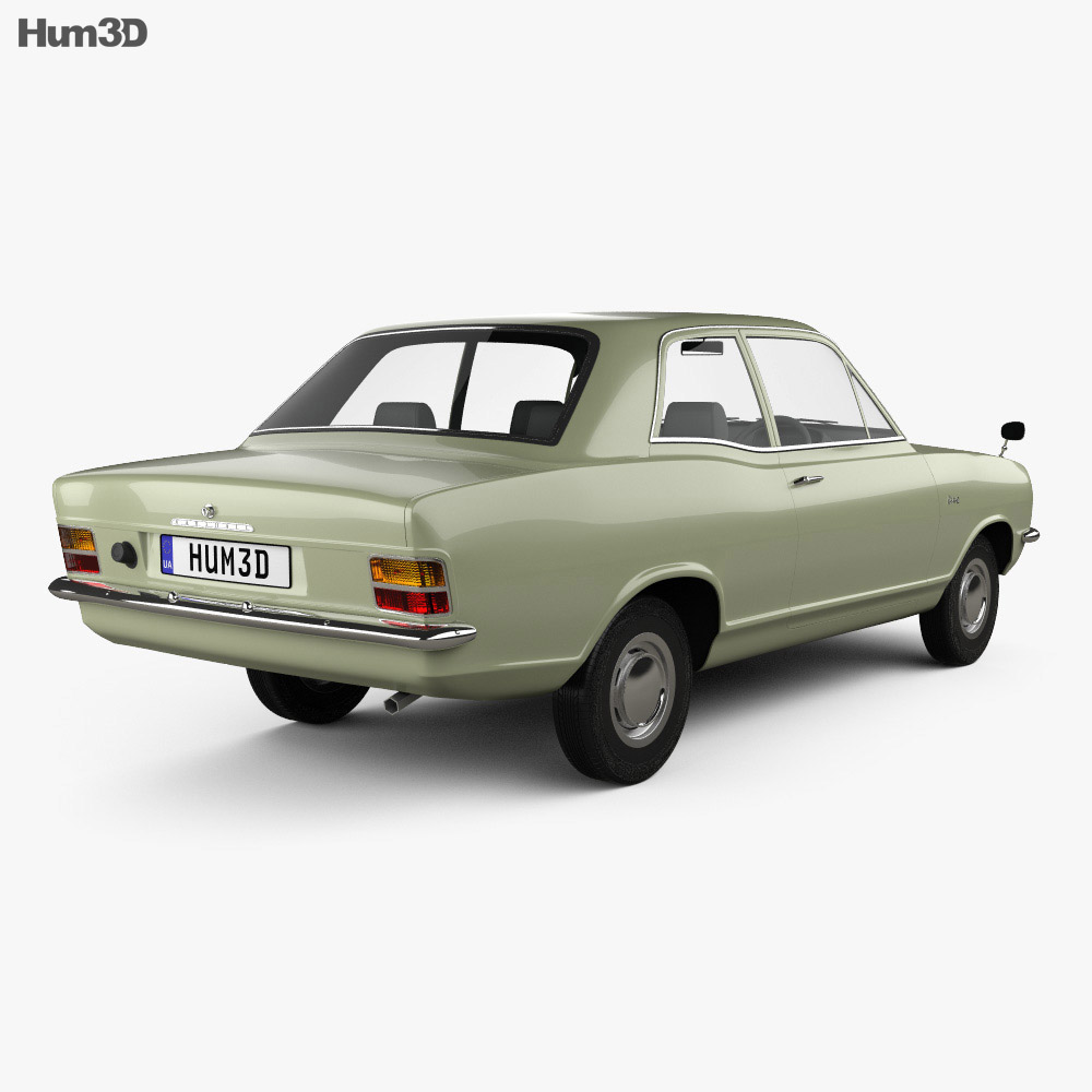 Vauxhall Viva 1966 3d model back view