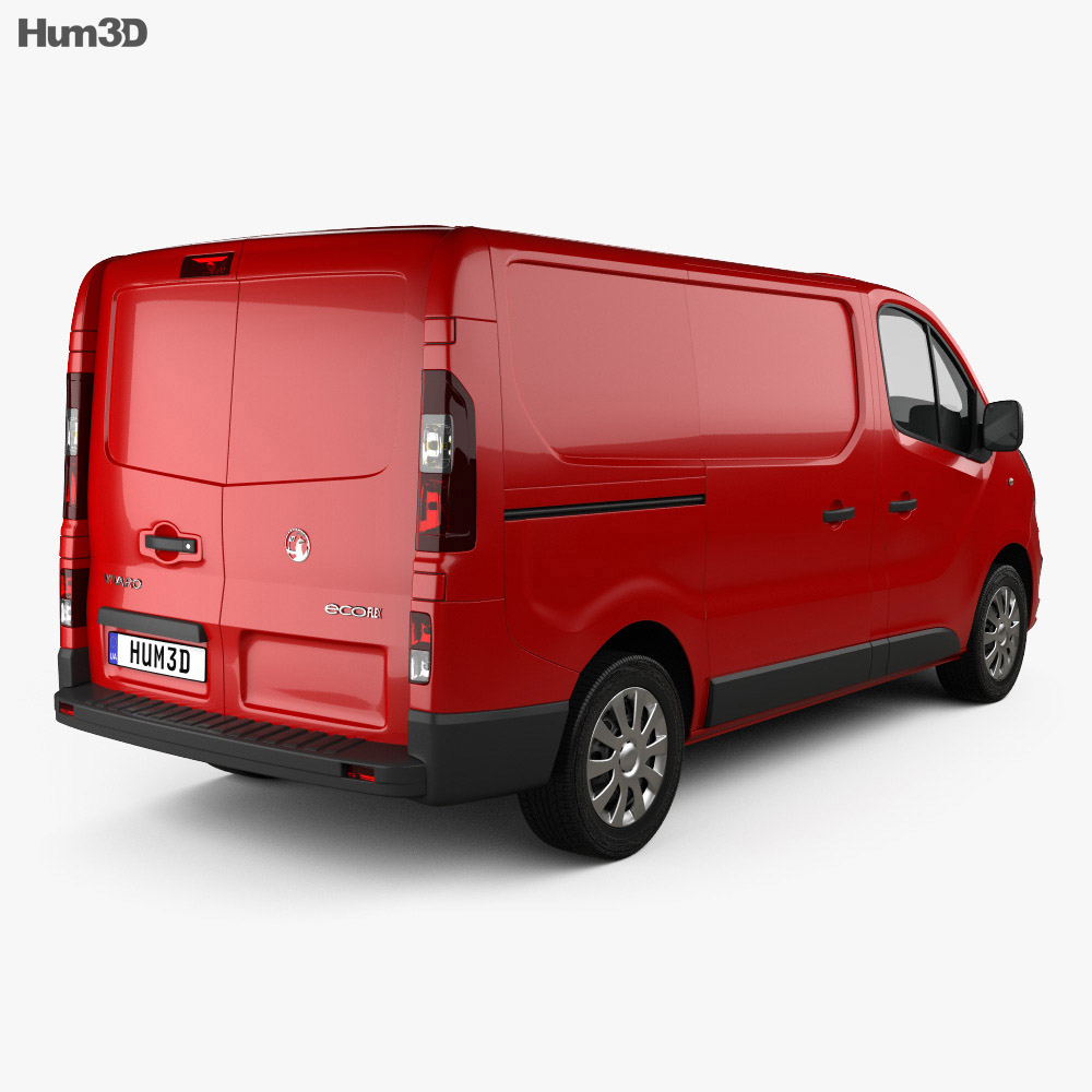 Vauxhall Vivaro Panel Van L1H1 2017 3D 모델  back view