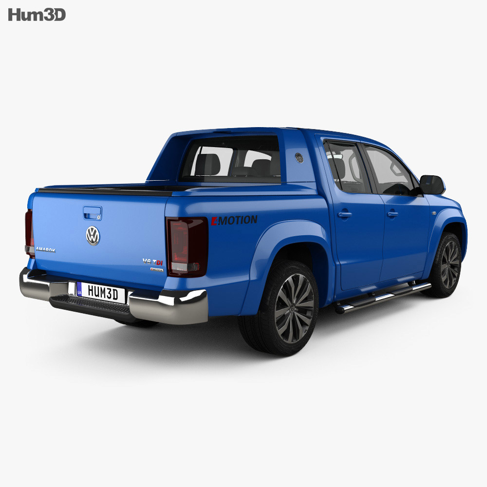 Volkswagen Amarok Crew Cab Aventura with HQ interior 2021 3D model ...