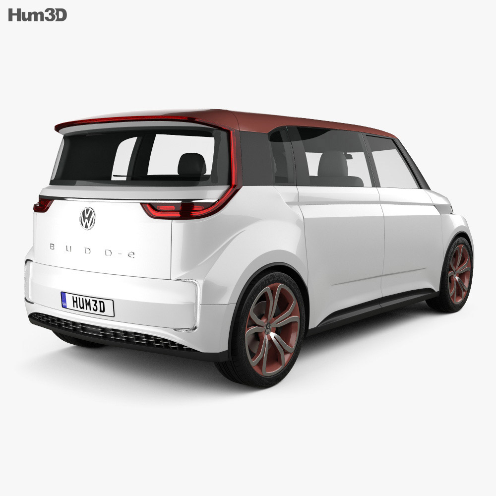 Volkswagen BUDD-e 2017 3D模型 后视图