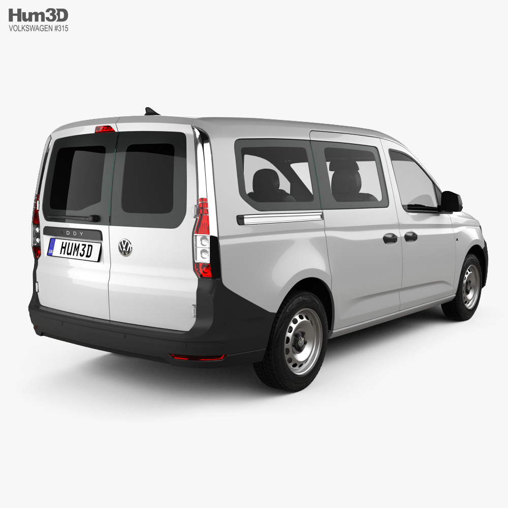 Productie Diversen ergens bij betrokken zijn Volkswagen Caddy Maxi Panel Van 2022 3D model - Vehicles on Hum3D