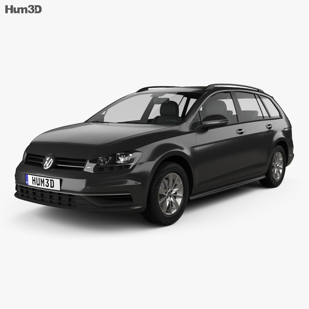 Volkswagen Golf variant Comfortline 2019 3d model