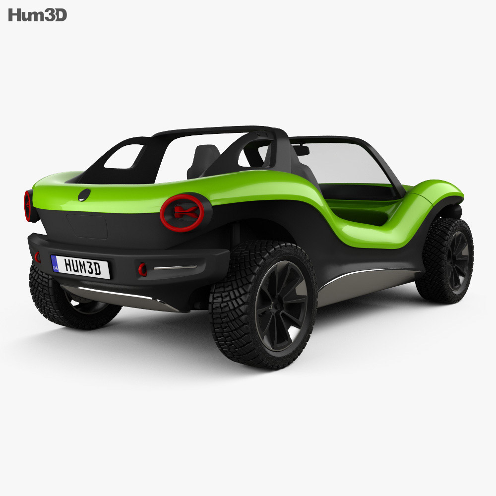 Volkswagen ID Buggy 2020 3D模型 后视图