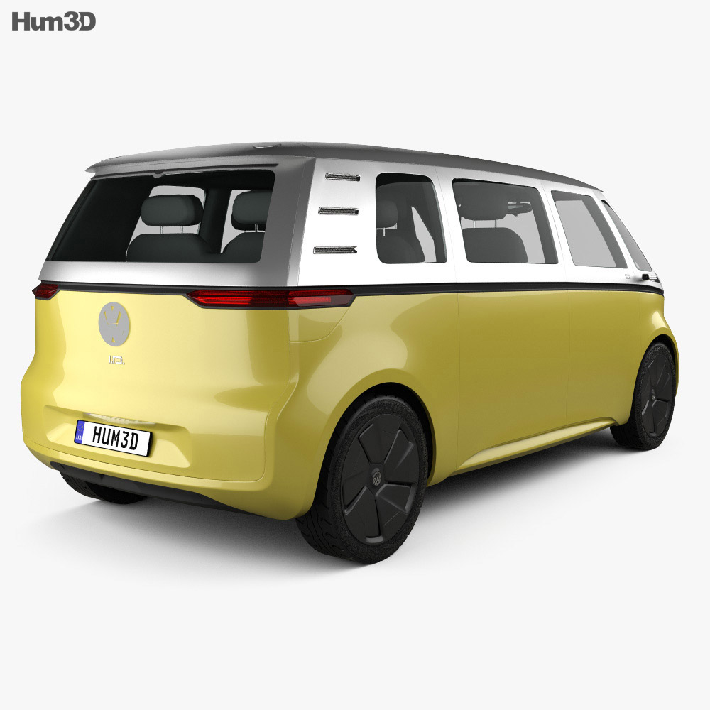 Volkswagen ID Buzz concept 2017 Modelo 3D vista trasera